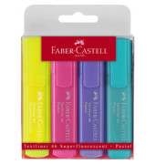 Textmarker Textliner 46 Pastell, 154610, Etui, 4-farbig pastell sortiert, 1-5mm Keilspitze