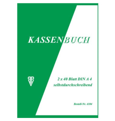 PENIG 4104 Kassenbuch A4 2x40BL