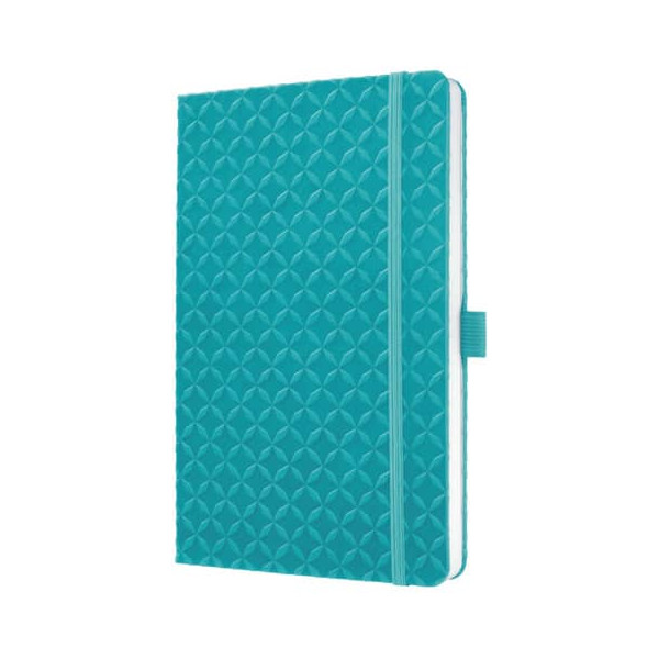 4004360840654 - Notizbuch Jolie JN103 aqua green A5 liniert 80g 87 Blatt 174 Seiten mit Gummiband 4004360840654 Sigel