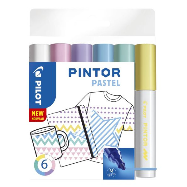 3131910517474 - Kreativmarker Pintor Pastel - M sortiert 3131910517474 4161S6P 6 Stück