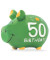 Spardose Schwein 101639 klein "50. Birthday" 12,5x9cm