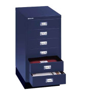Schubladenschrank MultiDrawer™ 39er Serie L29A36S839, Stahl, 6 Schubladen (Vollauszug), A3, 34,9 x 67 x 43,3 cm, mit Sockel, b