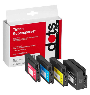 Druckerpatrone SparPack schwarz cyan magenta gelb ersetzt HP 953XL