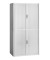 Aktenschrank easy Office E2C0000100002, Kunststoff/Stahl abschließbar, 4 OH, 110 x 204 x 41,5 cm, keine Fachböden, lichtgrau