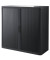 Aktenschrank easy Office E1C0006500020, Kunststoff/Stahl abschließbar, 2 OH, 110 x 104 x 41,5 cm, keine Fachböden, schwarz