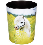 Papierkorb 26662, 13 Liter, rund, Motiv: Pferd im Rapsfeld Papierkorb 26662, 13 Liter, rund, Motiv: Pferd im Rapsfeld