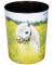 Papierkorb 26662, 13 Liter, rund, Motiv: Pferd im Rapsfeld