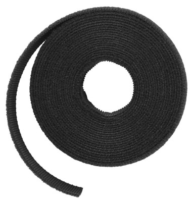 Klettbandrolle ROLL schwarz 3,0 m
