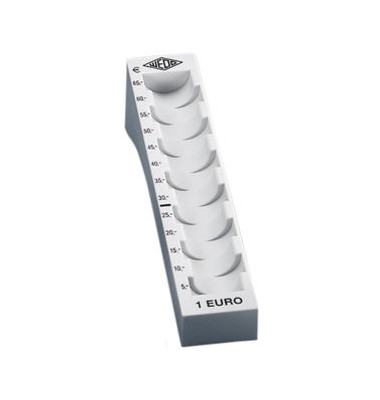 Münzrillen für 1 Euro l.grau 180x45mm