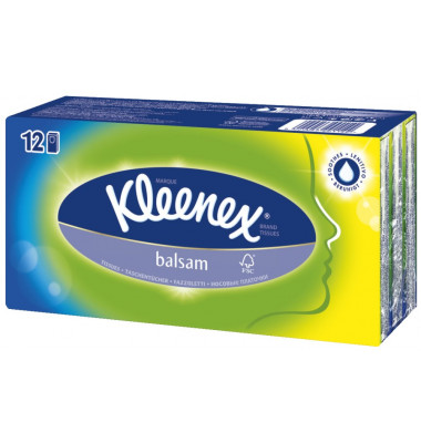 Taschentücher 3692 Kleenex Balsam 4-lagig 108 Tücher