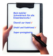 Klemmbrett 1131512, A4, schwarz, Karton mit Kunststoffüberzug