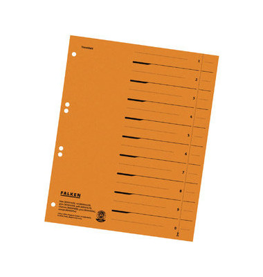 Trennbl&auml;tter 80001704 A4 orange 250g 
