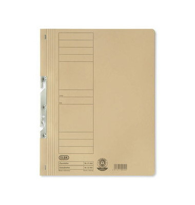 Einhakhefter 100551884, A4 chamois ganzer Vorderdeckel, Karton 250g