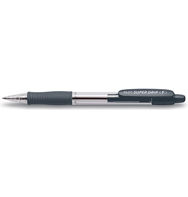 Kugelschreiber SUPER GRIP BPGP-10R-F-B, schwarz, 0,5mm, nachf&uuml;llbar