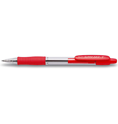 Kugelschreiber Super Grip BPGP-10R-F rot/transparent 0,3mm Kugelschreiber Super Grip BPGP-10R-F rot/transparent 0,3mm