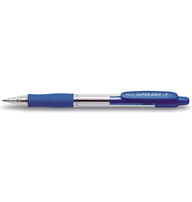 Kugelschreiber Super Grip BPGP-10R-F blau/transparent  0,3mm