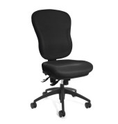 Bürodrehstuhl Wellpoint 30 SY ohne Armlehnen schwarz
