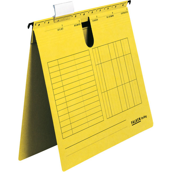 4014481567514 - Hängehefter UNIREG 80002827 A4 gelb Recyclingkarton 230g 4014481567514 Falken