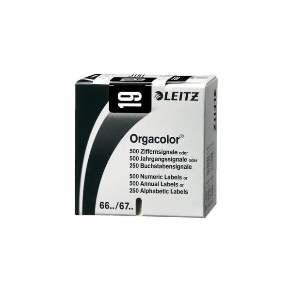 4002432119868 - Jahrsignal Orgacolor 2019 sk schwarz 30x23mm 4002432119868 Leitz
