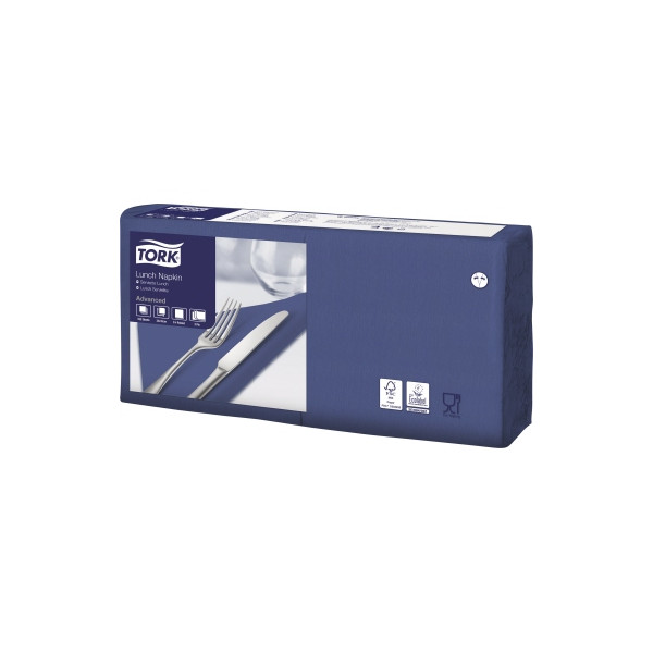 7322540672831 - Soft Lunchserviette dunblau 33x33cm 7322540672831 477412 150 Stück