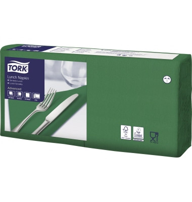 Soft Lunchserviette dun.grün 33x33cm Soft Lunchserviette dun.grün 33x33cm