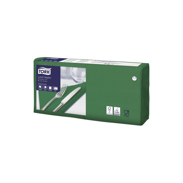 7322540672879 - Soft Lunchserviette dungrün 33x33cm 7322540672879 477413 150 Stück