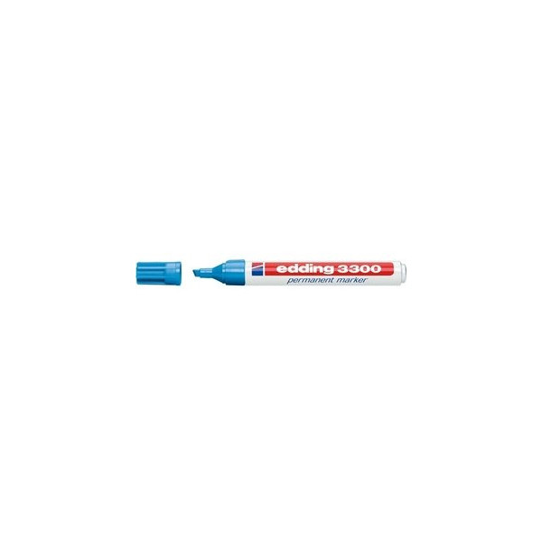 Edding Permanentmarker 3300, 4-3300010, Stück, hellblau, 1-5mm Rundspitze 4004764010288 Edding