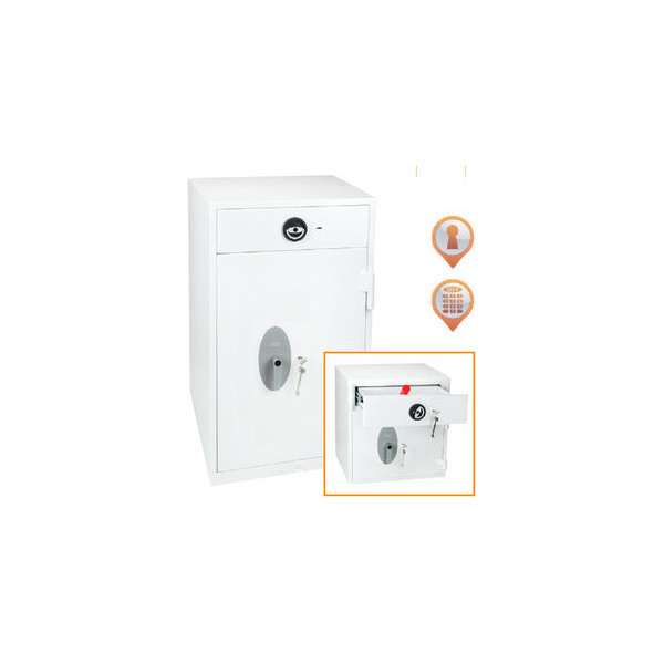 5032548001145 - Tresor HS1091KD Diamond Deposit 112 l 270kg weiß mit Doppelbartschloss Stahl 5032548001145 Phoenix Safe