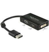 DisplayPort / VGA / HDMI / DVI Adapter [1x DisplayPort Stecker - 1x VGA-Buchse, HDMI-Buchse, DVI-Buchs