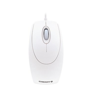 PC-Maus M-5400-0 M-5400-0, 3 Tasten, mit Kabel, USB-Kabel, optisch, weiß