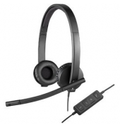 PC-Headset USB Stereo, schnurgebunden Logitech H570e Over Ear Schwarz