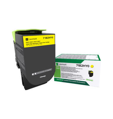 Lexmark Toner CS/CX 417,517 Return Cartridge 71B2HY0 Original Gelb 3500 Seiten
