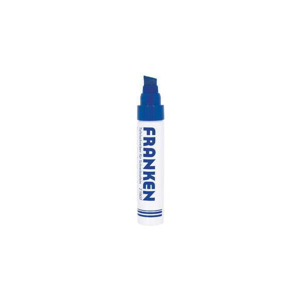 4016946061445 - FRANKEN JumboMarker Strichstärke 4-12 mm blau Keilspitze Whiteboard-Marker nachfüllbar trocken - 1 Stück (Z1910 03)