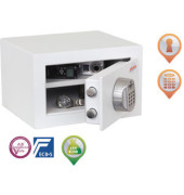 Tresor SS1181E Fortress 7 l 15kg signalweiß mit Elektronikschloss Stahl