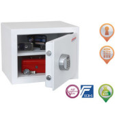 Tresor SS1182E Fortress 24 l 25kg signalweiß mit Elektronikschloss Stahl