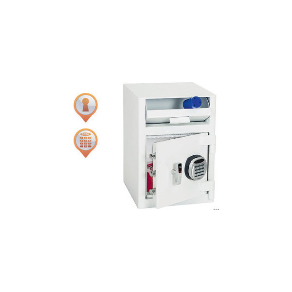 5032548102231 - Tresor SS0996E Cashier Deposit 47 l 54kg graphitgrau mit Elektronikschloss Stahl 5032548102231 Phoenix Safe