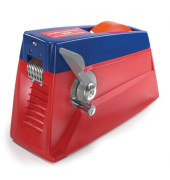Klebebandabroller Halbautomatischer Tischabroller 06038-00000, f&uuml;r Klebeb&auml;nder bis 30mm x 66m, rot/blau
