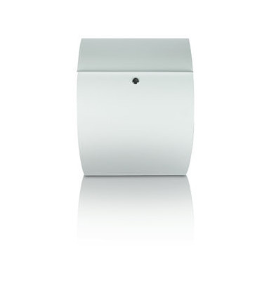 Briefkasten Riviera, Stahl, Einwurfgröße: C4, 335 x 130 x 460 mm, weiß