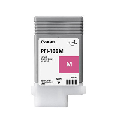 Tintenpatrone, PFI-106M, original, magenta, 130 ml