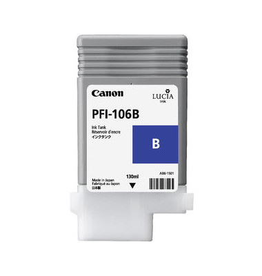 Tintenpatrone, PFI-106B, original, blau, 130 ml