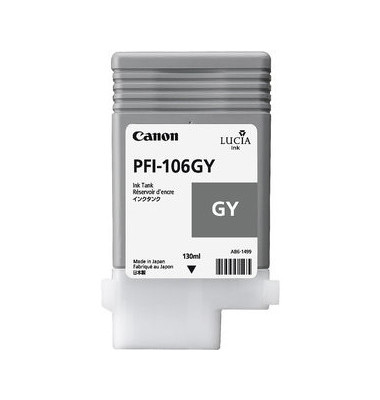 Tintenpatrone, PFI-106GY, original, grau, 130 ml