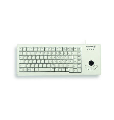 PC-Tastatur XS Trackball Keyboard G84-5400LUMDE-0, mit Kabel (USB), mechanische Tasten, Mausball, Maustasten, grau