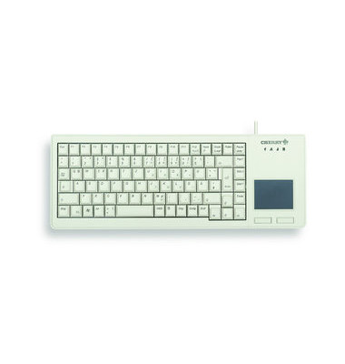 PC-Tastatur XS Touchpad Keyboard G84-5500LUMDE-0, mit Kabel (USB), mechanische Tasten, Touchpad, grau
