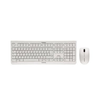 Tastatur-Maus-Set DW 3000 JD-0710DE-0, kabellos (USB-Funk), leise, Sondertasten, grau
