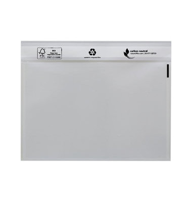 Lieferscheintaschen UNIPACK 522V0005006 C6 ohne Aufdruck selbstklebend 