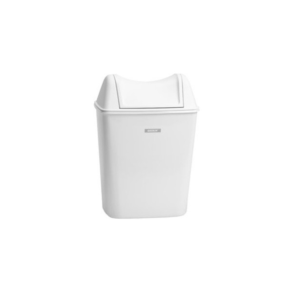 6414300091851 - KATRIN Damenhygiene Abfallbehälter 8 Liter Kompakter Abfalleimer mit optionaler Wandhalterung Farbe weiß 6414300091851 - KATRIN Damenhygiene Abfallbehälter 8 Liter Kompakter Abfalleimer mit optionaler Wandhalterung Farbe weiß