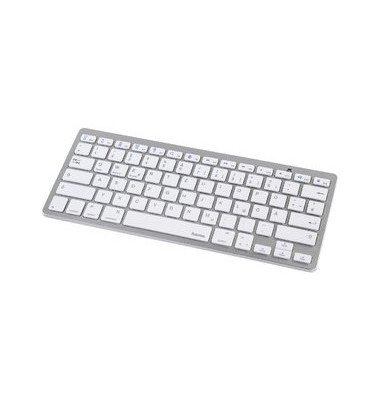 Tablet-Tastatur Key4ALL X510 108393, kabellos (Bluetooth), Sondertasten, silber