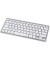 Tablet-Tastatur Key4ALL X510 108393, kabellos (Bluetooth), Sondertasten, silber