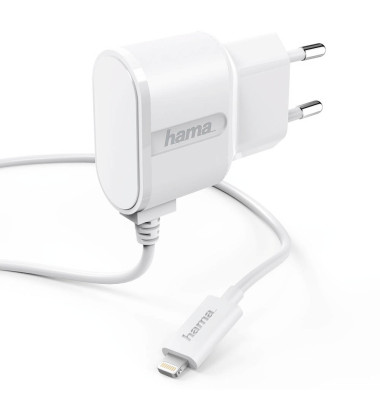 Ladegerät, f.Smartphone m.Lightning-Anschluss, 1 A, 5 V, weiß Ladegerät, f.Smartphone m.Lightning-Anschluss, 1 A, 5 V, weiß