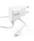 Ladegerät, f.Smartphone m.Lightning-Anschluss, 1 A, 5 V, weiß